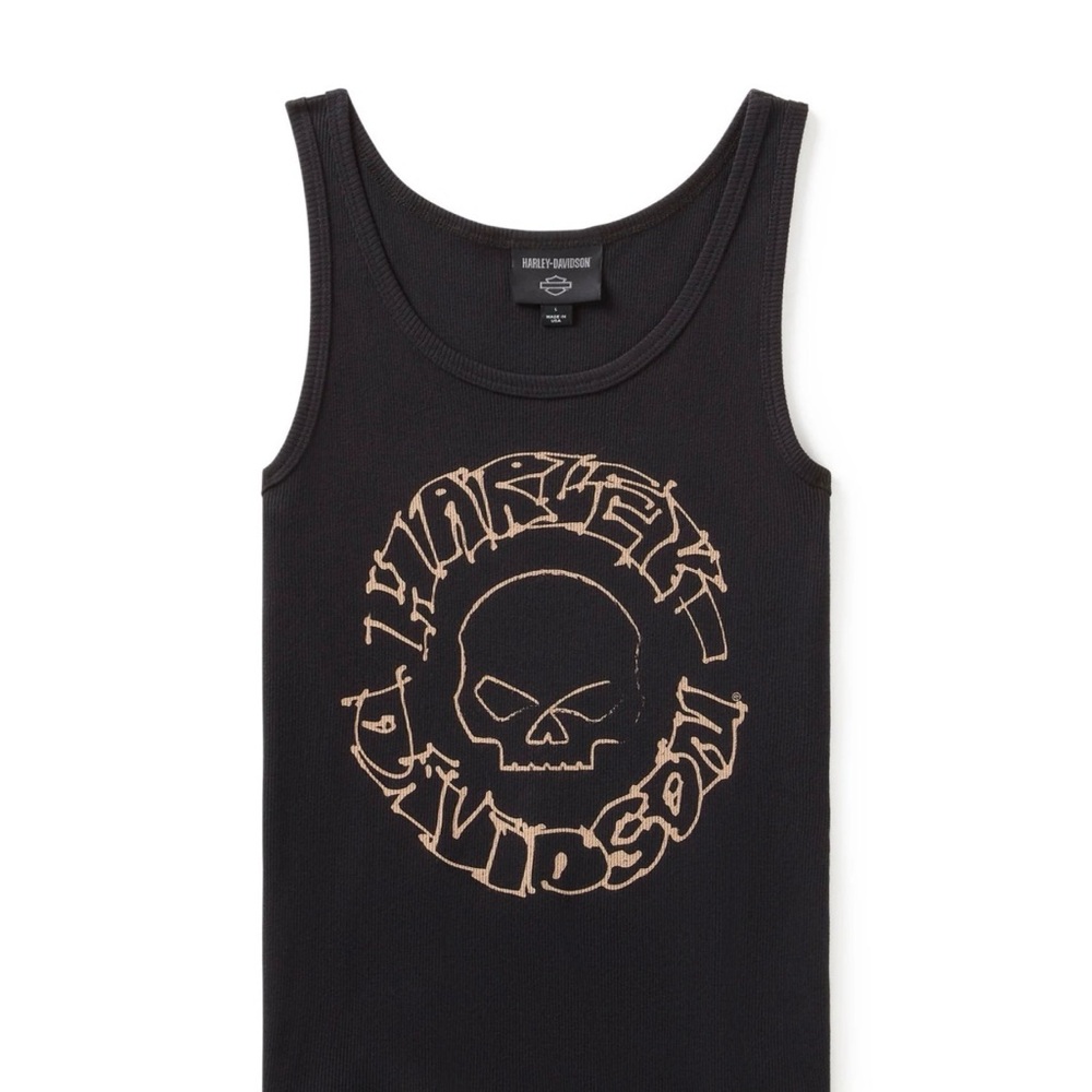 Harley-Davidson Willie G Sketchy Skull Black Tank
